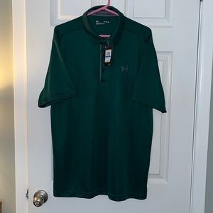 XL Under Armour polo shirt - dark green